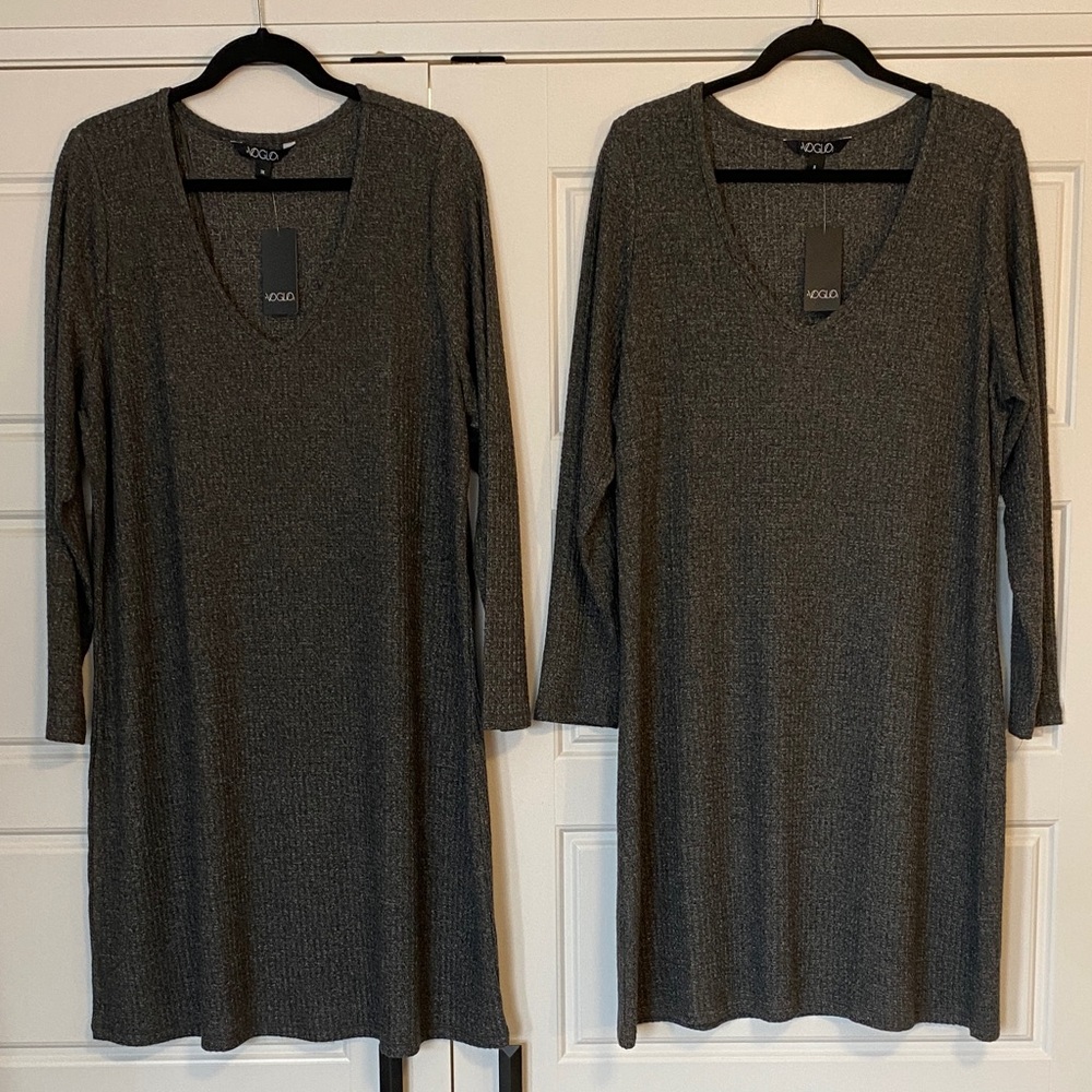 Soft long sleeve night dress by Voglio in plus sizes NWT long length stretchy
